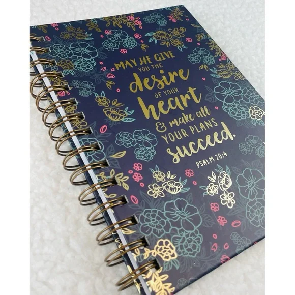 (NWT) CHRISTIAN ART GIFTS • Floral Inspirational Quote Spiral Lined Notebook - Picture 7 of 11